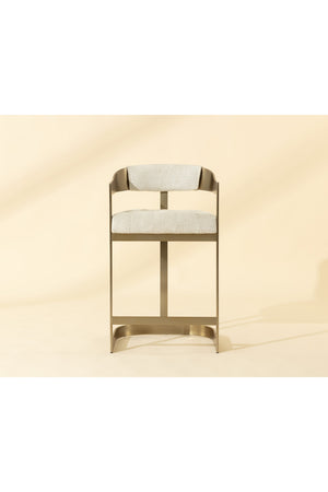   Modern European furniture - Antique Brass Framed Counter Stool - www.oroa.com | Oroa.com