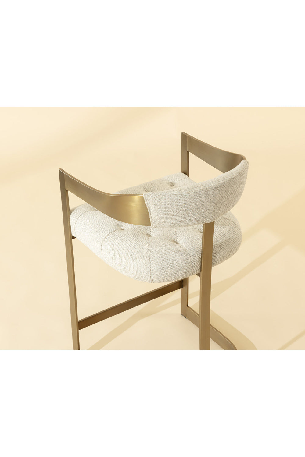   Modern European furniture - Antique Brass Framed Counter Stool - www.oroa.com | Oroa.com