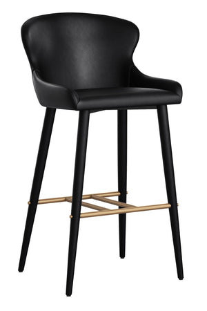   Modern European furniture - Leather Look Shell Bar Stool - www.oroa.com | Oroa.com