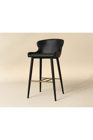   Modern European furniture - Leather Look Shell Bar Stool - www.oroa.com | Oroa.com