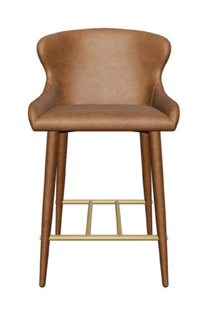   Modern European furniture - Leather Look Shell Counter Stool - www.oroa.com | Oroa.com