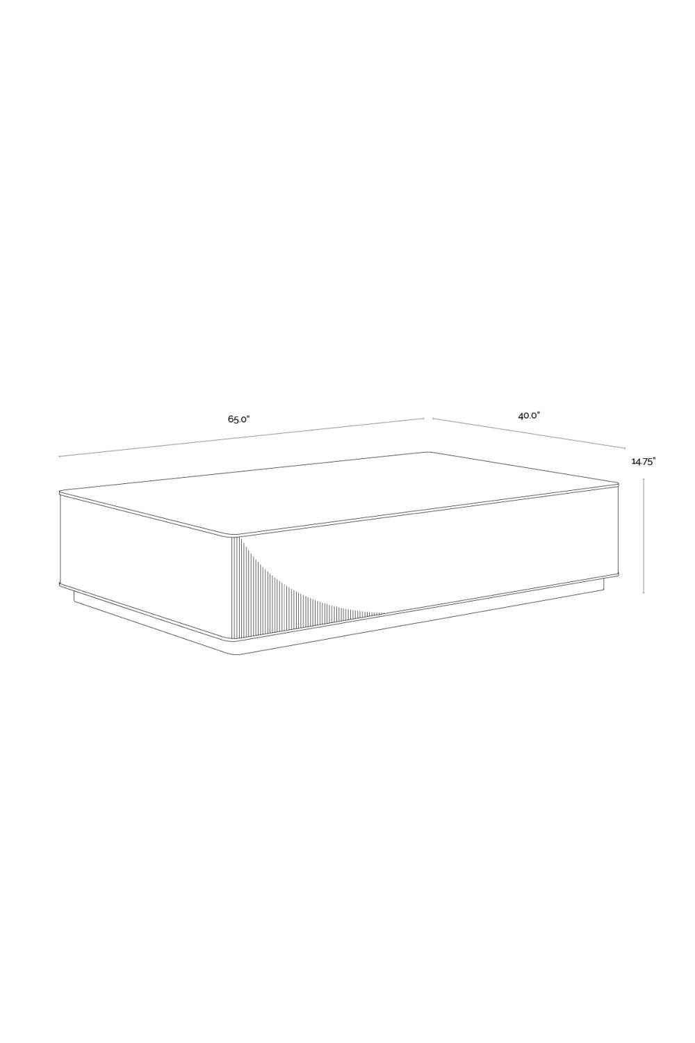   Modern European furniture - Reeded Oak Coffee Table - www.oroa.com | Oroa.com