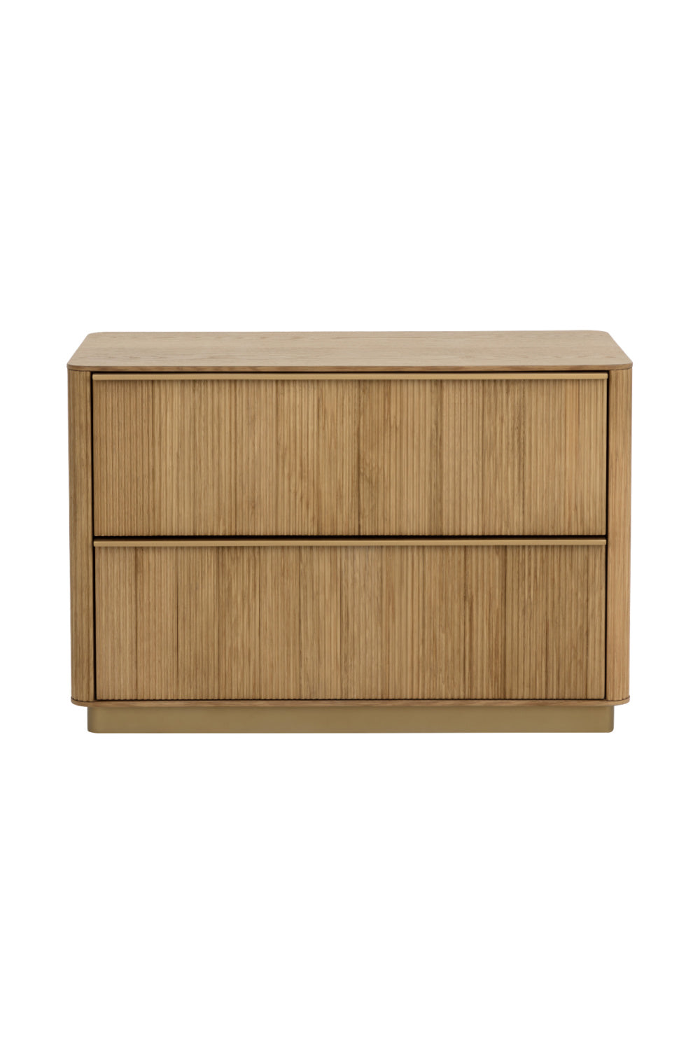   Modern European furniture - Rectangular Rustic Oak & Gold Nightstand - www.oroa.com | Oroa.com