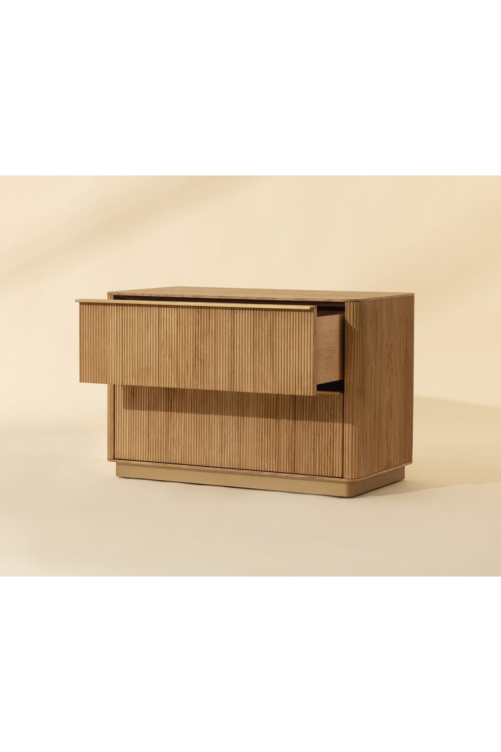   Modern European furniture - Rectangular Rustic Oak & Gold Nightstand - www.oroa.com | Oroa.com