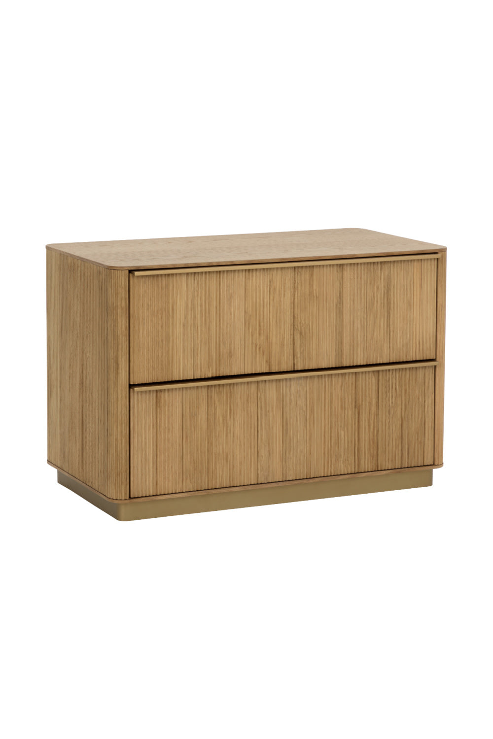  Modern European furniture - Rectangular Rustic Oak & Gold Nightstand - www.oroa.com | Oroa.com