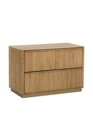   Modern European furniture - Rectangular Rustic Oak & Gold Nightstand - www.oroa.com | Oroa.com