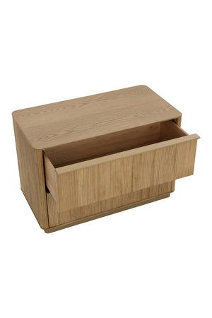   Modern European furniture - Rectangular Rustic Oak & Gold Nightstand - www.oroa.com | Oroa.com
