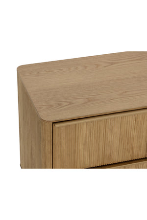  Modern European furniture - Rectangular Rustic Oak & Gold Nightstand - www.oroa.com | Oroa.com