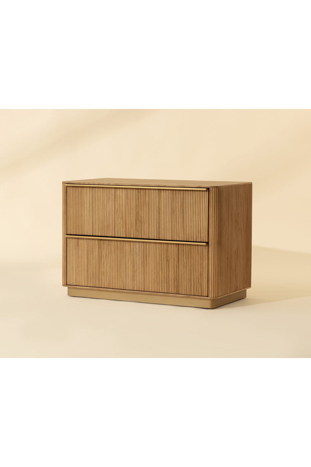   Modern European furniture - Rectangular Rustic Oak & Gold Nightstand - www.oroa.com | Oroa.com