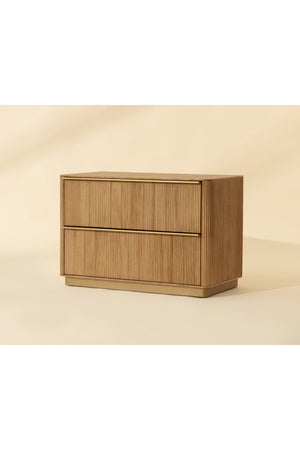   Modern European furniture - Rectangular Rustic Oak & Gold Nightstand - www.oroa.com | Oroa.com