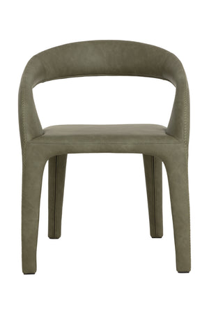   Modern European furniture - Open-Back Leather Look Dining Chair - www.oroa.com | Oroa.com