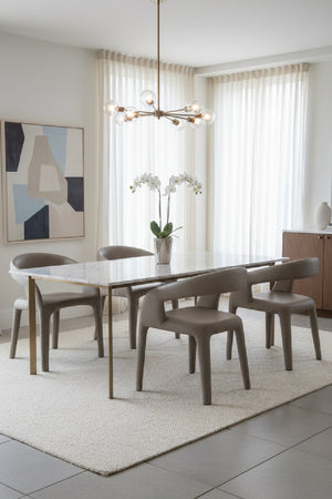   Modern European furniture - Open-Back Leather Look Dining Chair - www.oroa.com | Oroa.com