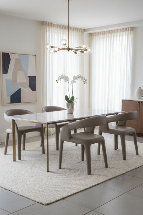   Modern European furniture - Open-Back Leather Look Dining Chair - www.oroa.com | Oroa.com