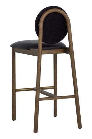   Modern European furniture - Black Round-Back Bar Stool - www.oroa.com | Oroa.com