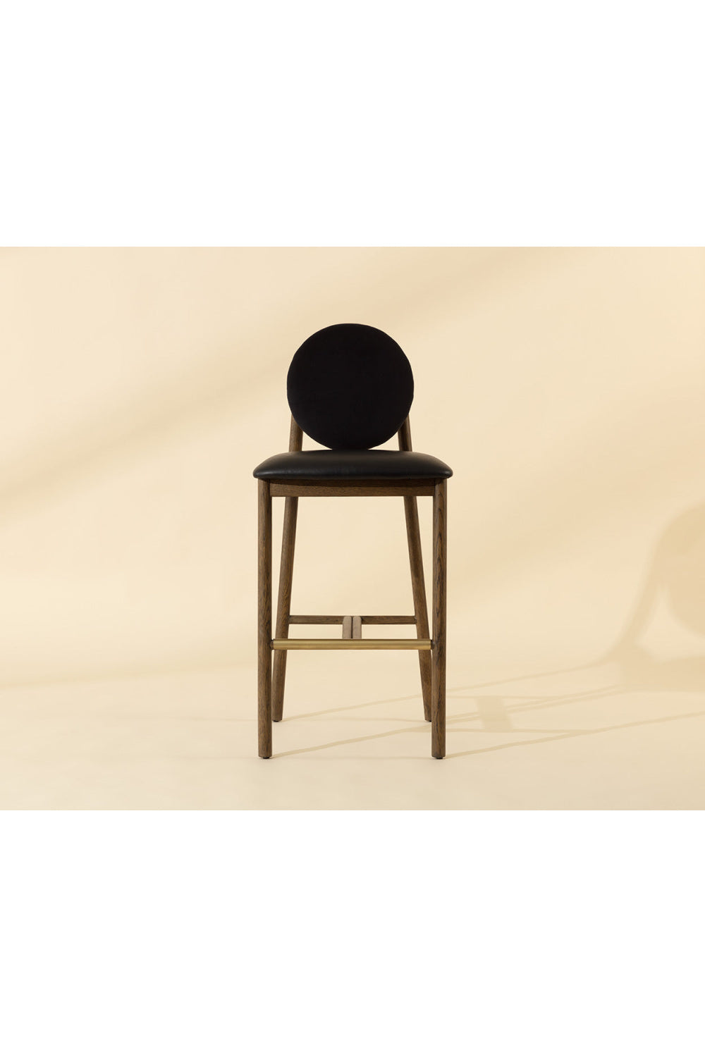   Modern European furniture - Black Round-Back Bar Stool - www.oroa.com | Oroa.com