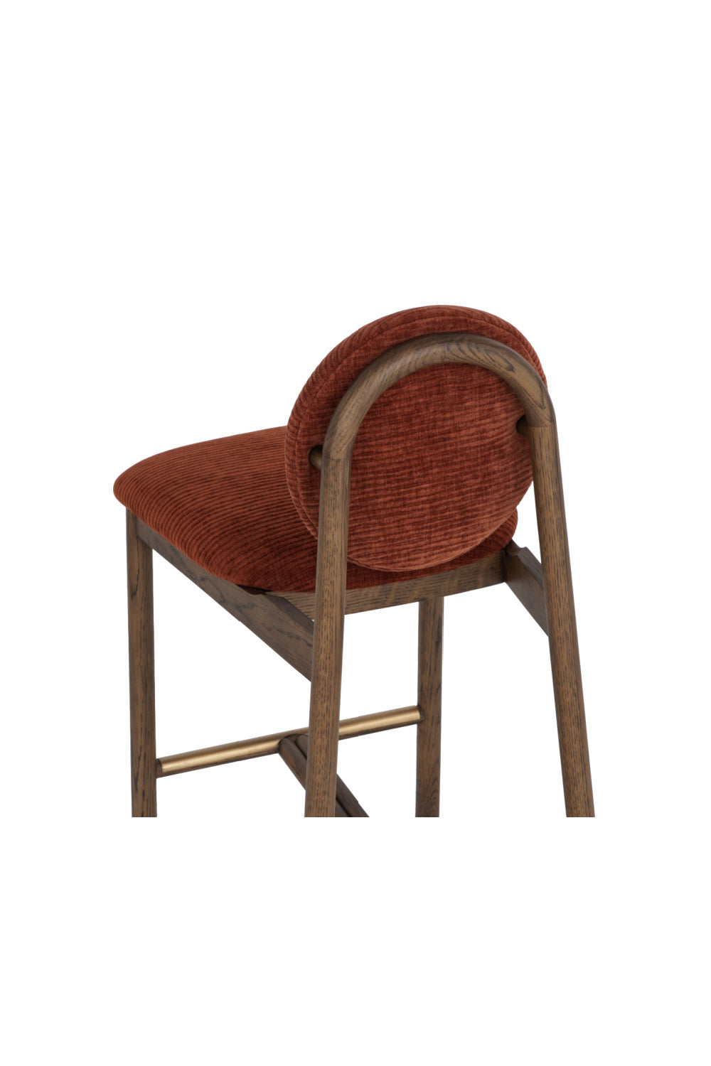   Modern European furniture - Red Rounded-Back Counter Stool - www.oroa.com | Oroa.com