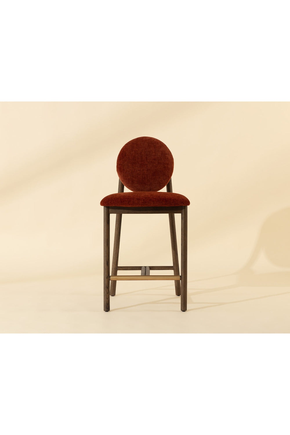   Modern European furniture - Red Rounded-Back Counter Stool - www.oroa.com | Oroa.com
