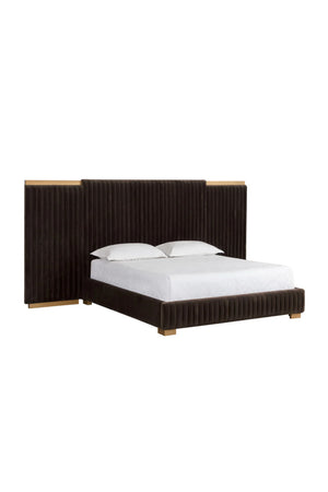   Modern European furniture - Channeled Panel Headboard King Bed - www.oroa.com | Oroa.com
