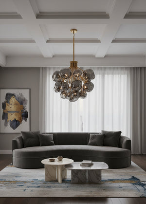   Modern European furniture - Gray Glass Orbs Chandelier - www.oroa.com | Oroa.com