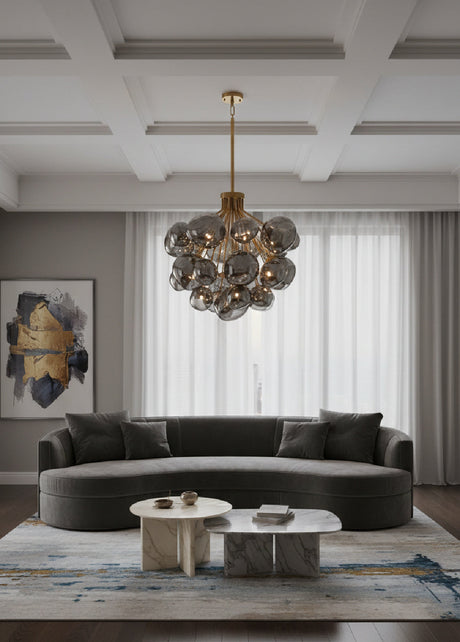  Modern European furniture - Gray Glass Orbs Chandelier - www.oroa.com | Oroa.com