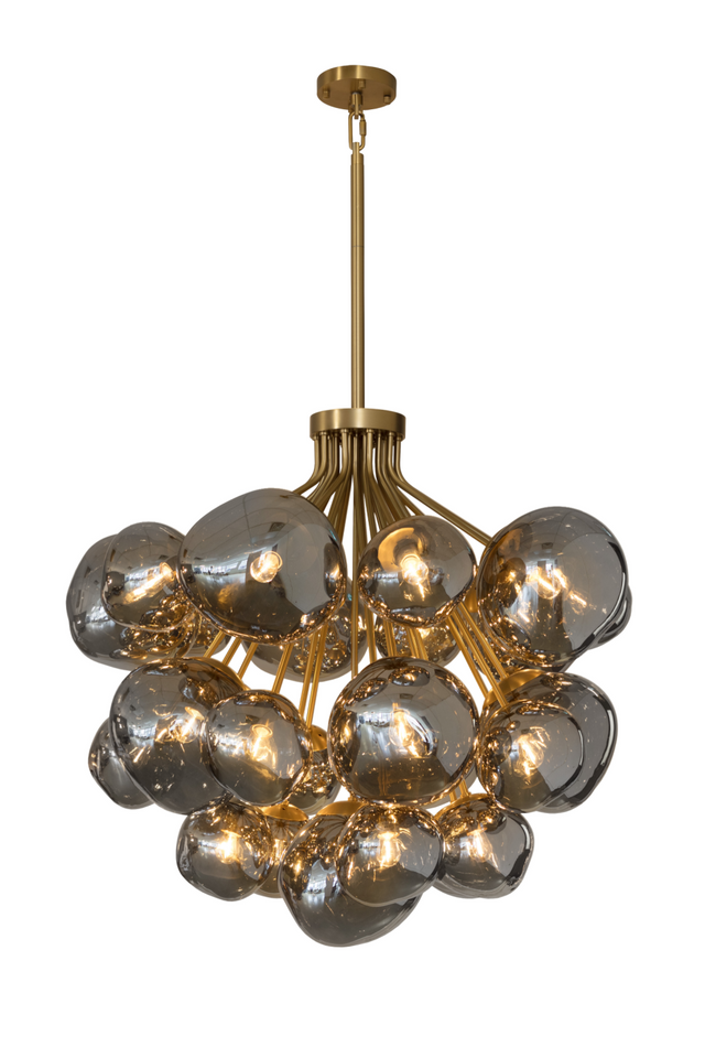 Modern European furniture - Gray Glass Orbs Chandelier - www.oroa.com