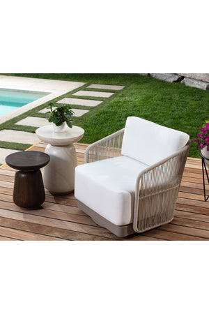   Modern European furniture - Timber Effect Indoor/Outdoor End Table - www.oroa.com | Oroa.com
