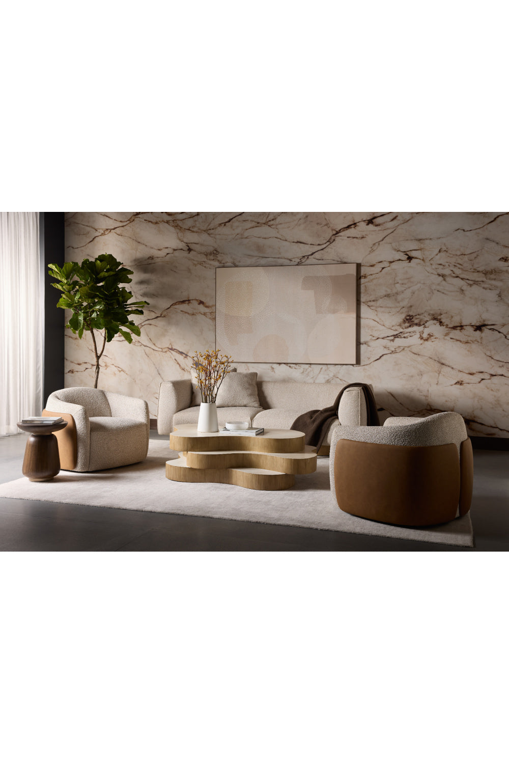  Modern European furniture - Timber Effect Indoor/Outdoor End Table - www.oroa.com | Oroa.com