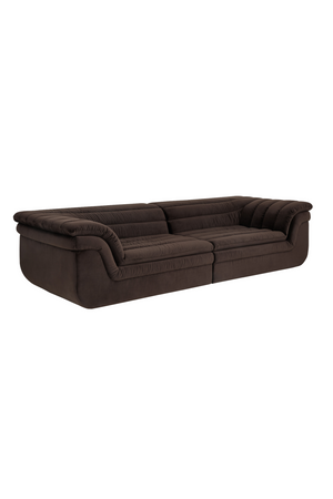   Modern European furniture - Deep-Channeled Fabric Sofa - www.oroa.com | Oroa.com