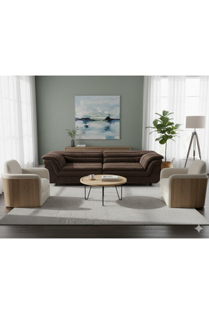   Modern European furniture - Deep-Channeled Fabric Sofa - www.oroa.com | Oroa.com