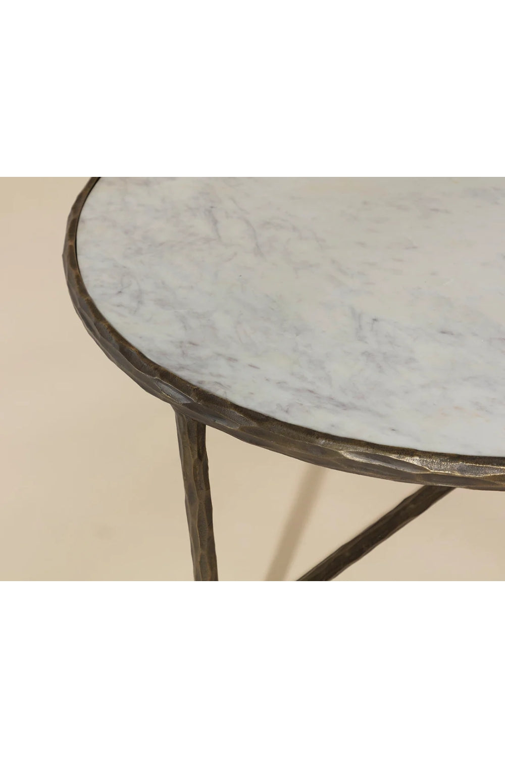   Modern European furniture - Brass Framed Marble Coffee Table - www.oroa.com | Oroa.com