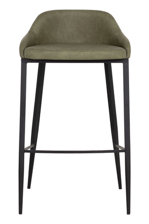   Modern European furniture - Low-Back Leather Look Bar Stool - www.oroa.com | Oroa.com