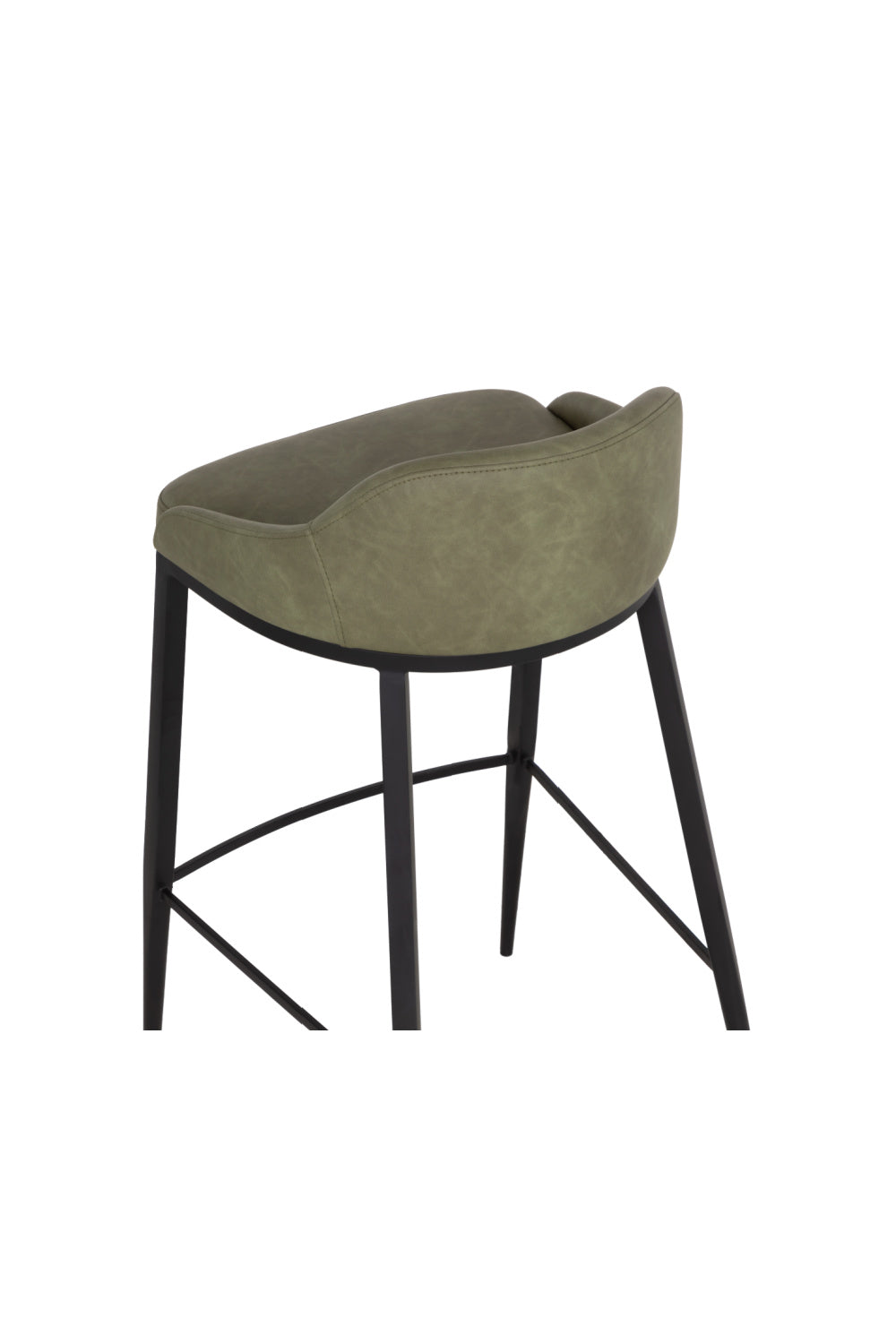   Modern European furniture - Low-Back Leather Look Bar Stool - www.oroa.com | Oroa.com