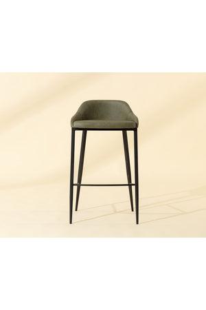   Modern European furniture - Low-Back Leather Look Bar Stool - www.oroa.com | Oroa.com