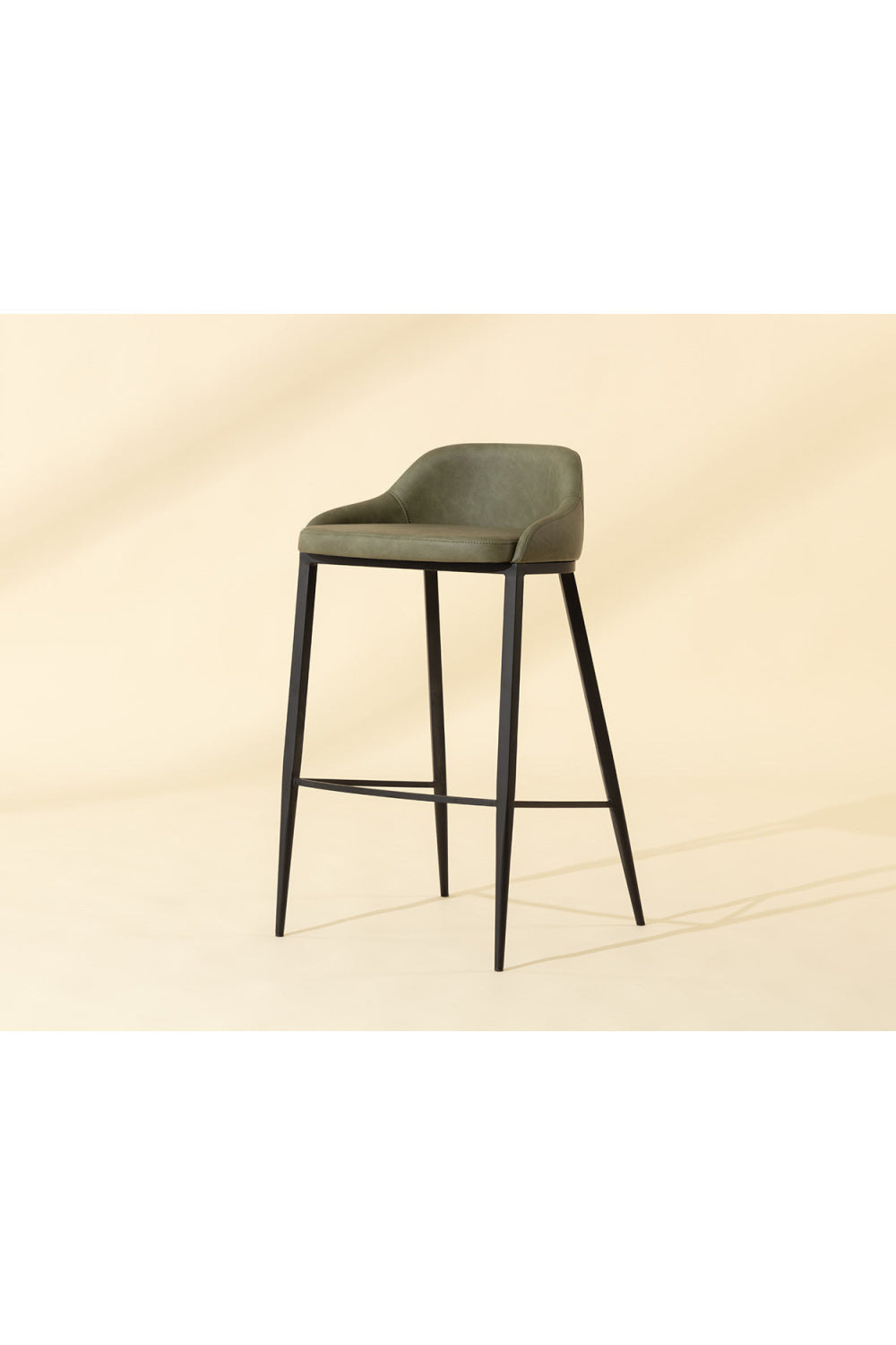   Modern European furniture - Low-Back Leather Look Bar Stool - www.oroa.com | Oroa.com
