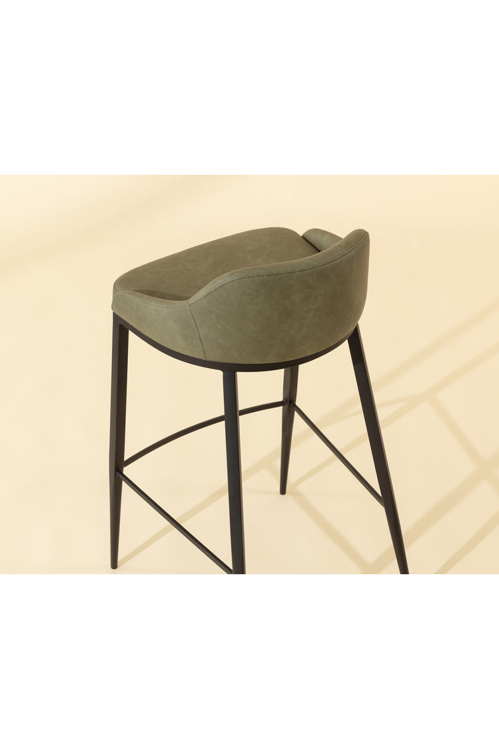   Modern European furniture - Low-Back Leather Look Bar Stool - www.oroa.com | Oroa.com