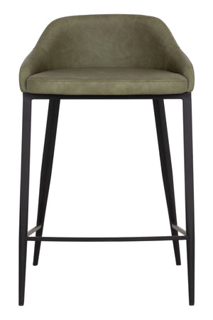   Modern European furniture - Low-Back Leather-Look Counter Stool - www.oroa.com | Oroa.com