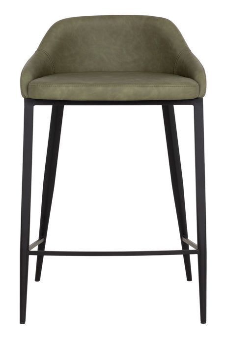   Modern European furniture - Low-Back Leather-Look Counter Stool - www.oroa.com | Oroa.com