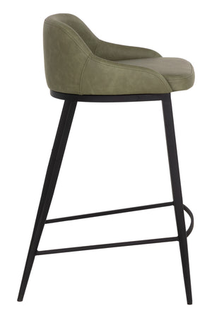   Modern European furniture - Low-Back Leather-Look Counter Stool - www.oroa.com | Oroa.com