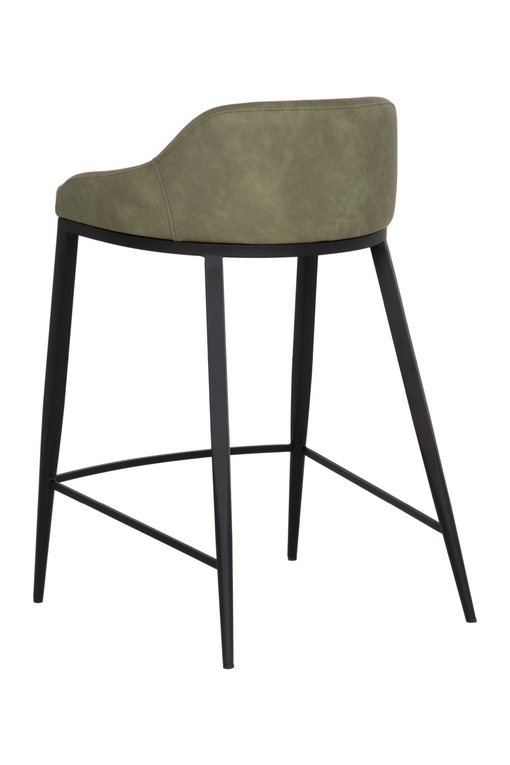   Modern European furniture - Low-Back Leather-Look Counter Stool - www.oroa.com | Oroa.com