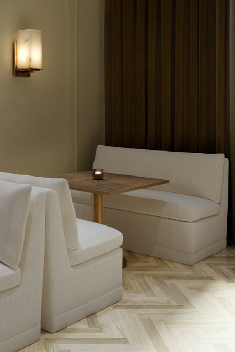   Modern European furniture - White Rectangular Banquette - www.oroa.com | Oroa.com