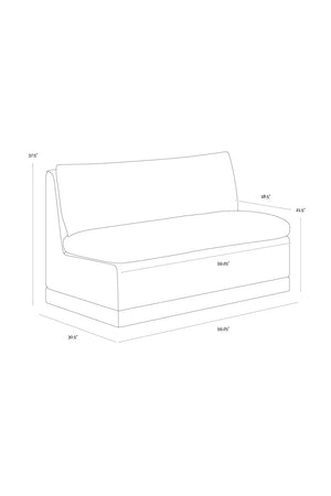   Modern European furniture - White Rectangular Banquette - www.oroa.com | Oroa.com