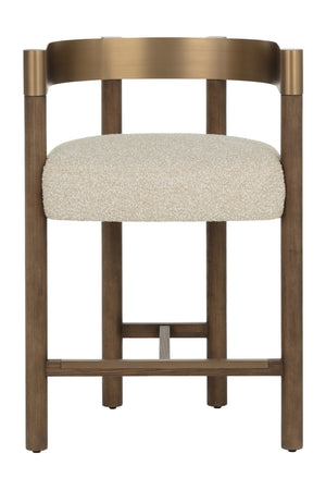  Modern European furniture - Brown Ash Curved Bar Stool - www.oroa.com | Oroa.com