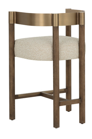   Modern European furniture - Brown Ash Curved Bar Stool - www.oroa.com | Oroa.com