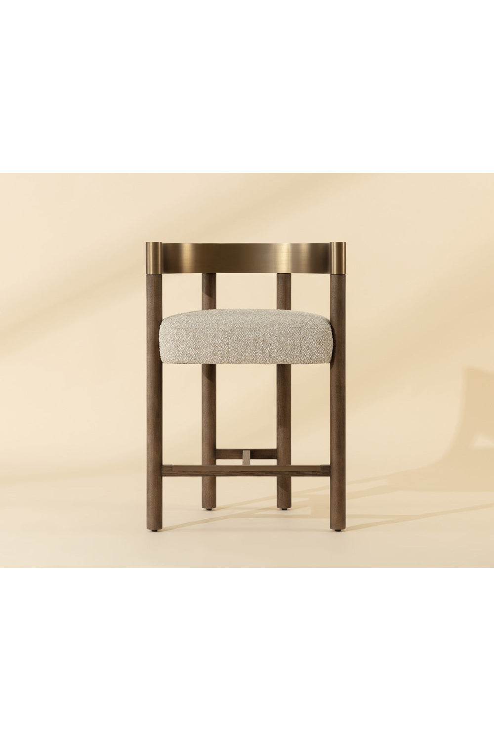   Modern European furniture - Brown Ash Curved Bar Stool - www.oroa.com | Oroa.com