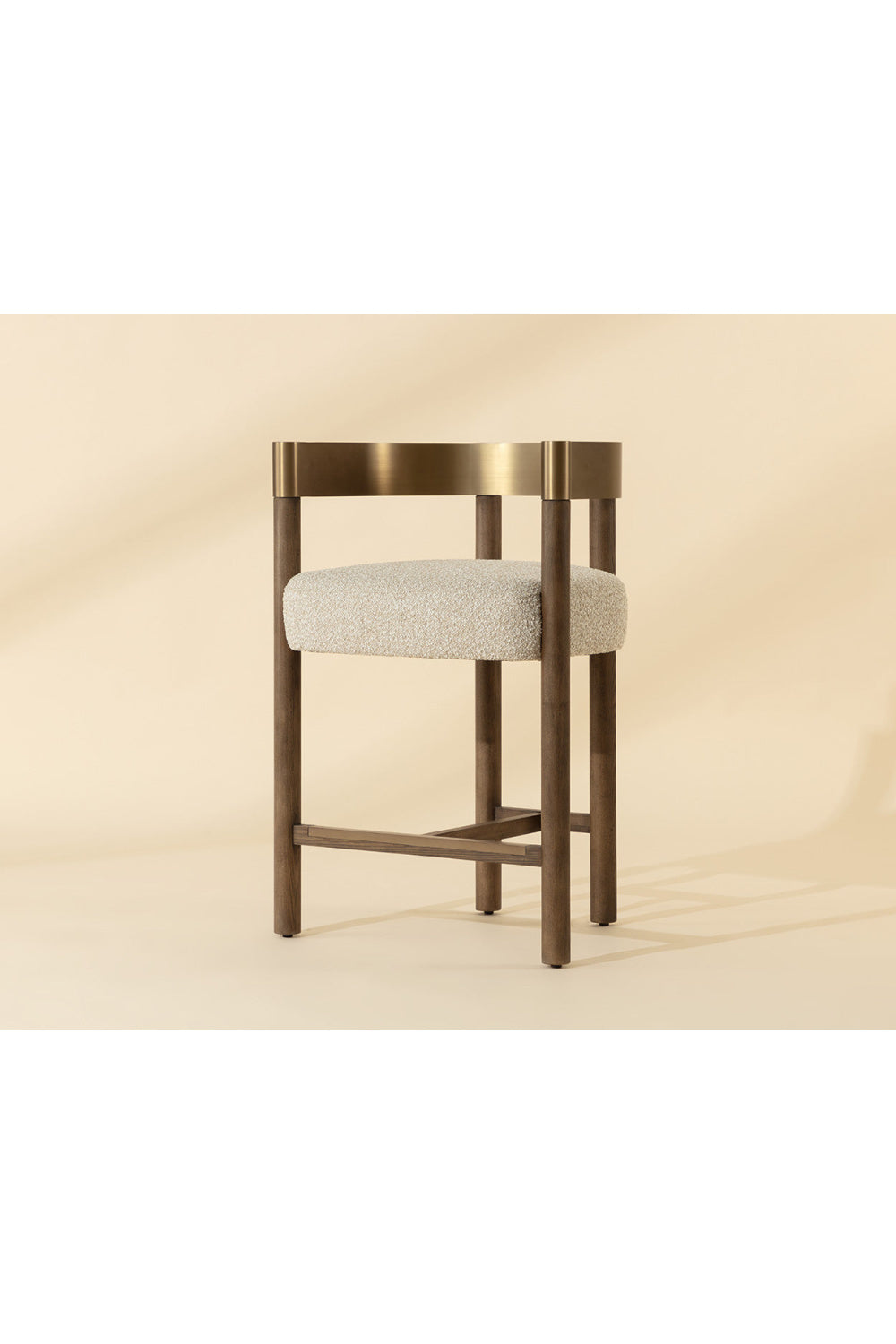   Modern European furniture - Brown Ash Curved Bar Stool - www.oroa.com | Oroa.com