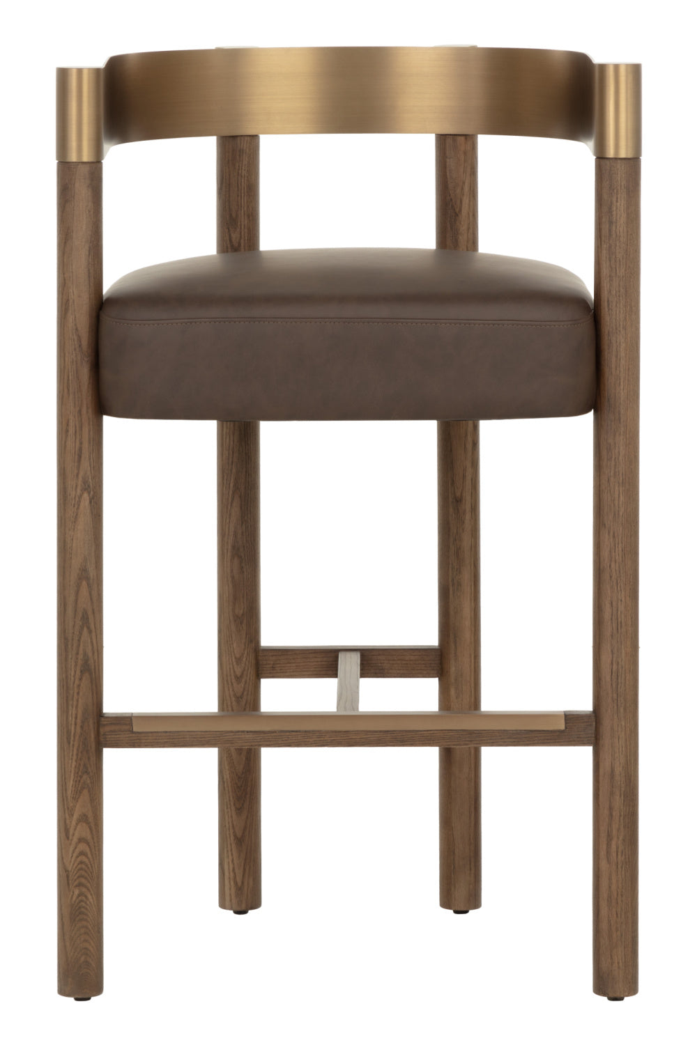   Modern European furniture - Brown Ash Curved Bar Stool - www.oroa.com | Oroa.com
