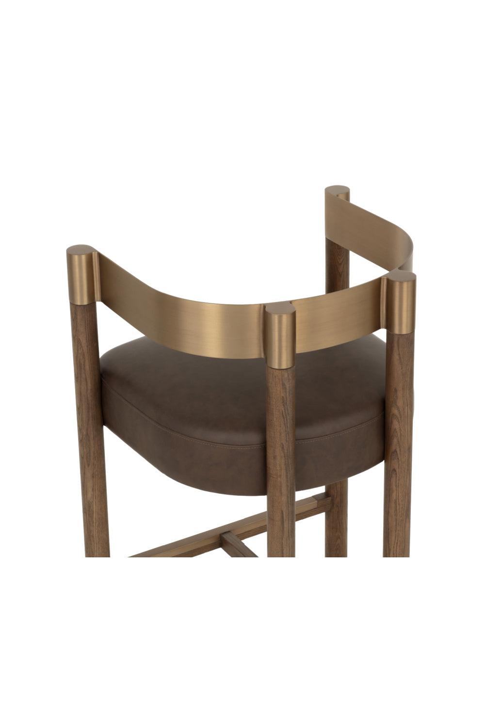   Modern European furniture - Brown Ash Curved Bar Stool - www.oroa.com | Oroa.com
