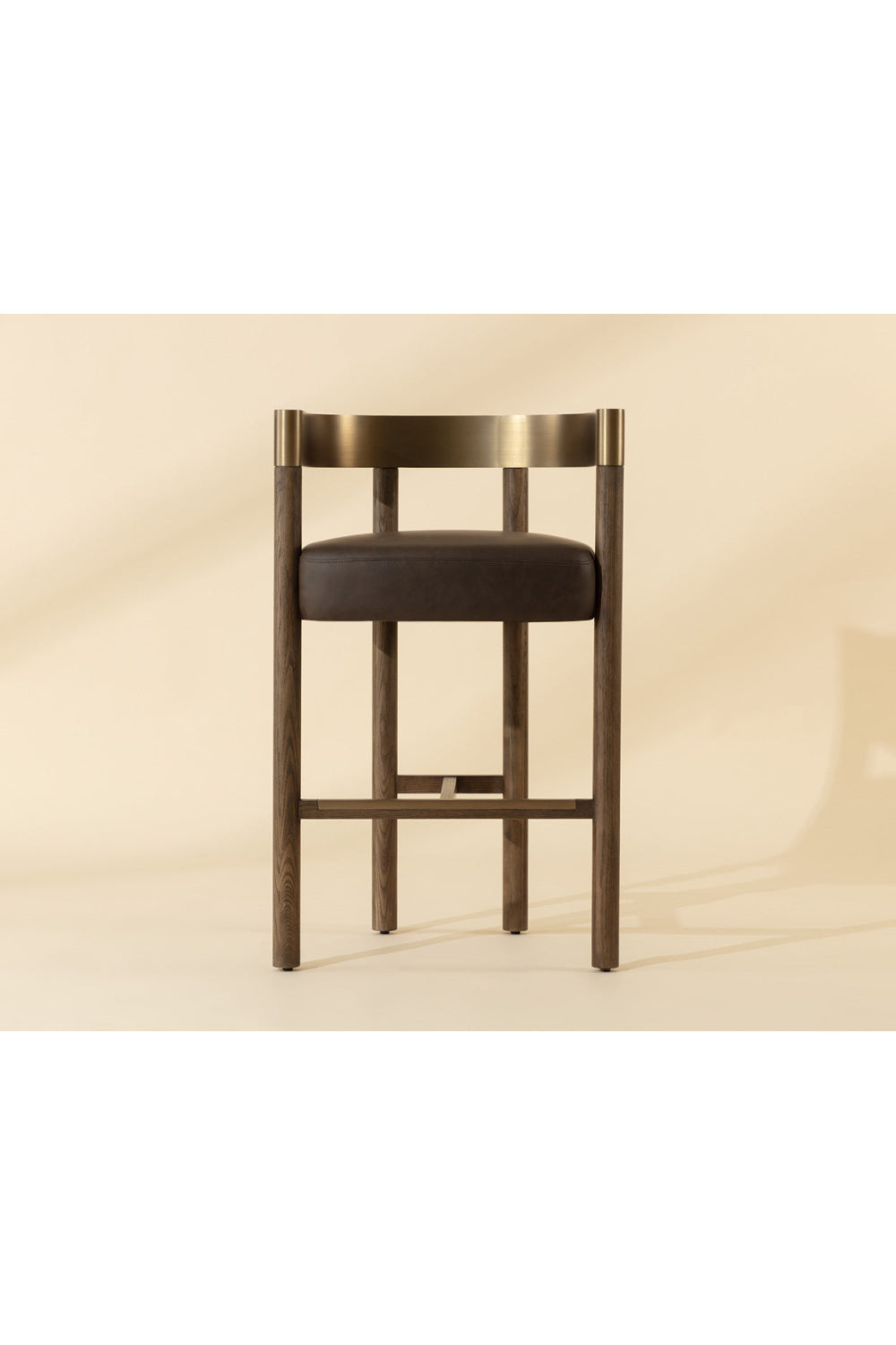   Modern European furniture - Brown Ash Curved Bar Stool - www.oroa.com | Oroa.com