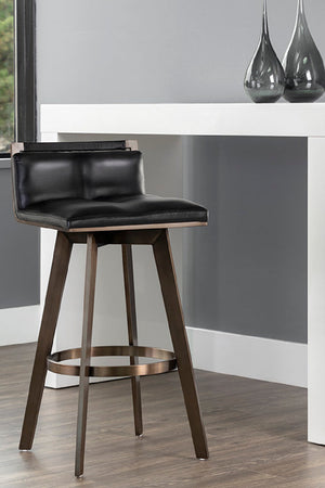   Modern European furniture - Leather-Look Swivel Bar Stool - www.oroa.com | Oroa.com