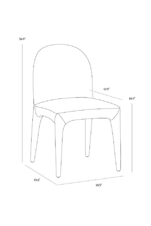   Modern European furniture - Seamless Upholstered Dining Chairs (2) - www.oroa.com | Oroa.com